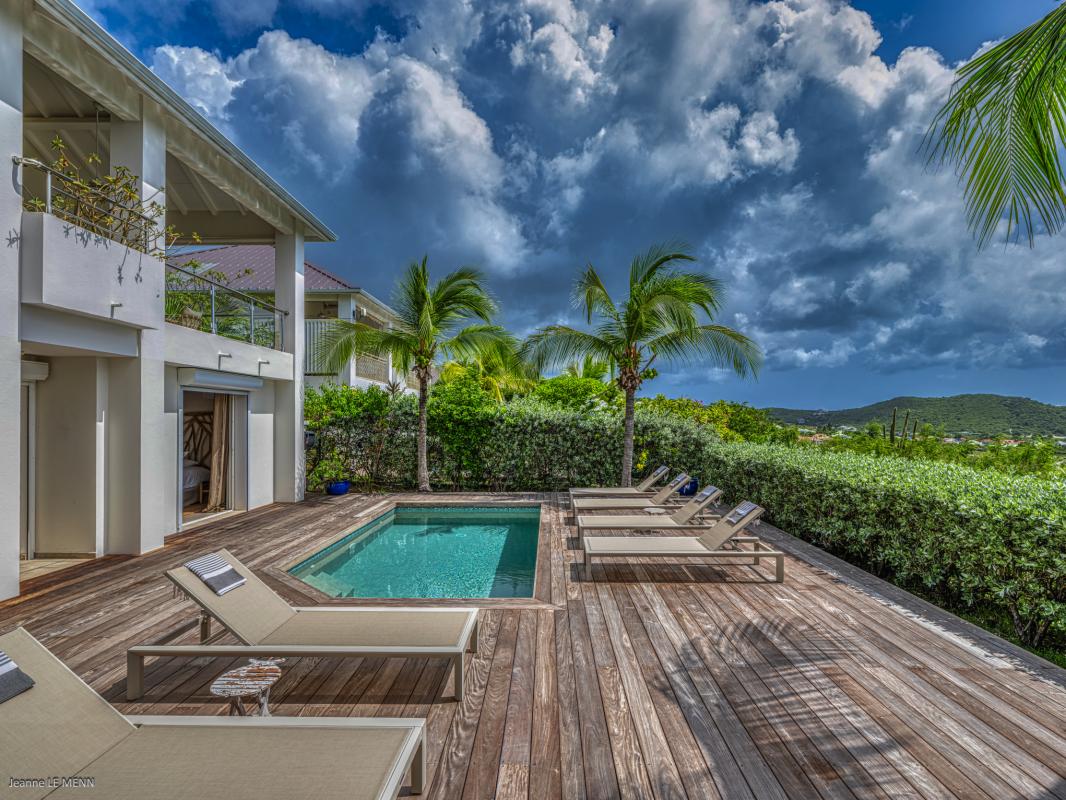 2 Villa à louer piscine vue mer Grand Case Saint Martin_piscine